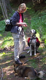 Humphrey in de rugzak, Oostenrijk mei 2005